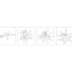 Novaliv 2er Sparset Weihnachtssterne LED Dekosterne 25cm Weiss für AUSSEN Kabel mit Trafo 3D Stern 18 Zackig Leuchtstern Weihnachtslicht Winterbeleuchtung 3D Stern Weihnachtslicht Online