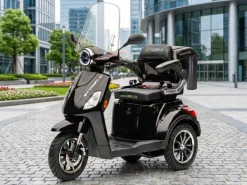 ECONELO E-Seniorenmobil Denia, Lithium-Akku, 3-Rad, 1000 Watt, Schwarz Hot