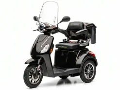 ECONELO E-Seniorenmobil Denia, Lithium-Akku, 3-Rad, 1000 Watt, Schwarz Hot