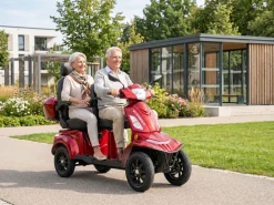Prestige Home E-Seniorenmobil Vista Quarter-1L, Blei-Akku, 4-Rad, 60V, 1000 Watt, Komfort-Sitz, Rot New