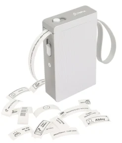 Etikettendrucker Etikettiergerät Beschriftungsgerät selbstklebend Labeldrucker Kabelloser Mini Label Printer mit iOS Android, Zuhause Büro Bluetooth P22 weiß ^ Olympia Discount