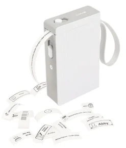 Etikettendrucker Etikettiergerät Beschriftungsgerät selbstklebend Labeldrucker Kabelloser Mini Label Printer mit iOS Android, Zuhause Büro Bluetooth P22 weiß ^ Olympia Discount