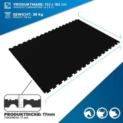 Puzzle-Stallmatte aus Gummi Pontiac | Stallboden | 122 x 182 cm ^ etm Sale