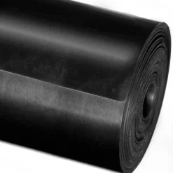 etm SBR-Gummimatte | Rollenware | 1 mm dick Schwarz Best
