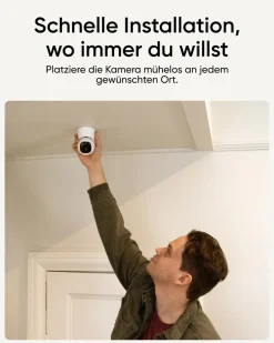 ANKER eufy Innenkamera C220 - 2K und 360° KI-Verfolgung, Weiß (Überwachungskamera, WLAN, 2K) Outlet