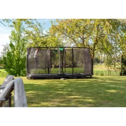 Allure Classic Bodentrampolin 244x427cm - schwarz ^ Exit Best