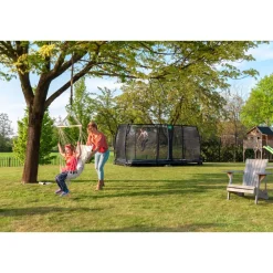 Allure Classic Bodentrampolin 214x366cm - grün ^ Exit Hot