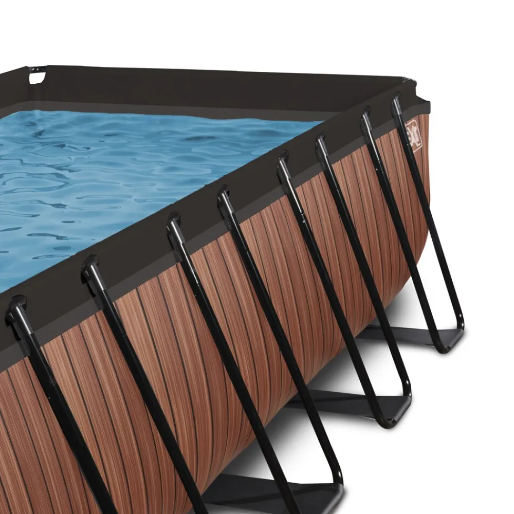 Exit Frame Aufstellpool 400x200x122cm mit Sandfilterpumpe und Abdeckung, versch. Ausführungen
