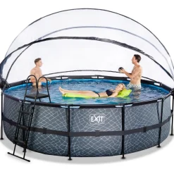 Frame Pool ø488x122cm mit Sandfilterpumpe, Abdeckung + Wärmepumpe versch. Ausführungen ^ Exit Sale