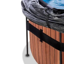 Exit Frame Pool ø450x122cm mit Sandfilterpumpe und Abdeckung, versch. Ausführungen