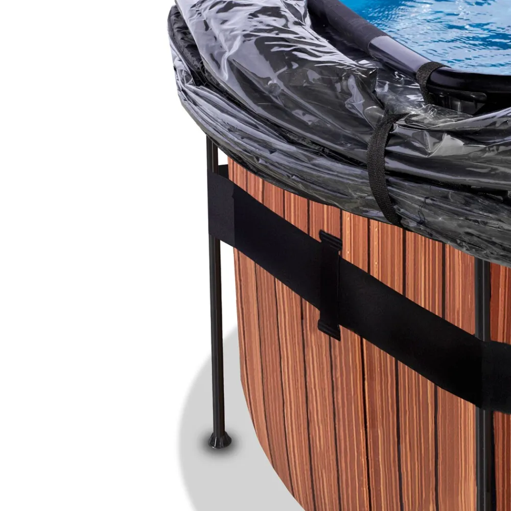 Exit Frame Pool ø450x122cm mit Sandfilterpumpe und Abdeckung, versch. Ausführungen
