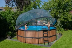 Exit Frame Pool ø450x122cm mit Sandfilterpumpe und Abdeckung, versch. Ausführungen