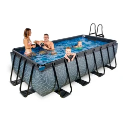 Frame Pool 400x200x100cm mit Sandfilterpumpe, versch. Ausführungen ^ Exit