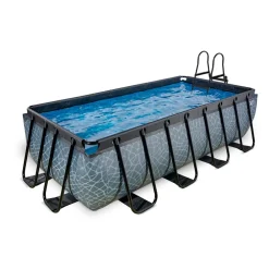 Frame Pool 400x200x100cm mit Sandfilterpumpe, versch. Ausführungen ^ Exit