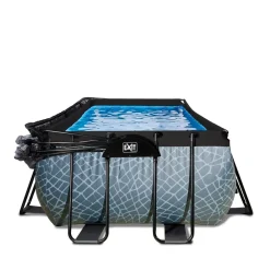 Exit Frame Pool 540x250x122cm mit Sandfilterpumpe und Abdeckung, versch. Ausführungen