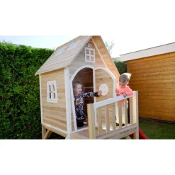 Holzspielhaus Fantasia 300, natur ^ Exit