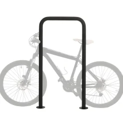 MCW Fahrradbügel -N42, Fahrradständer Anlehnbügel Bügel Absperrung, In-/Outdoor Stahl pulverbeschichtet 120x70x12cm