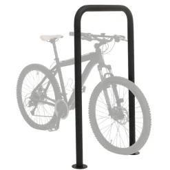 MCW Fahrradbügel -N42, Fahrradständer Anlehnbügel Bügel Absperrung, In-/Outdoor Stahl pulverbeschichtet 120x70x12cm
