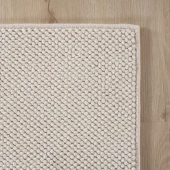 Flachgewebe-Teppich Berber-Tradition Creme Uni meliert ^ KADIMA DESIGN Clearance