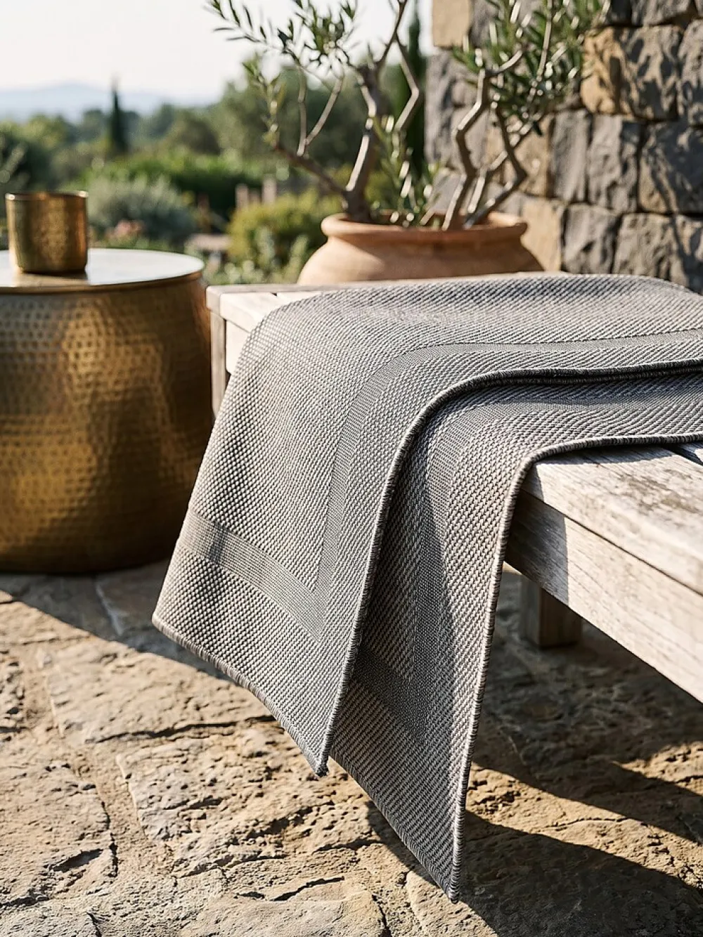 KADIMA DESIGN Flachgewebe-Teppich Pflegeleicht - BORNO | Kadima Anthrazit New