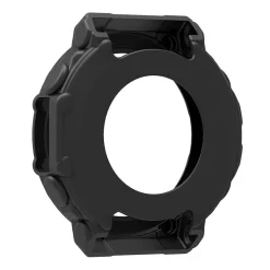 Wigento Für Amazfit T-Rex 2 Soft Silikon Watch Schutz Gehäuse Hülle Schwarz New