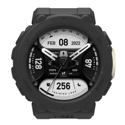Wigento Für Amazfit T-Rex 2 Soft Silikon Watch Schutz Gehäuse Hülle Schwarz New