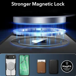Für Apple iPhone 17 Air MagSafe Ring Full Body 360 Grad TPU Hülle Lila ^ Wigento Hot