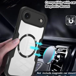 Für Apple iPhone 17 Air MagSafe Ring Full Body 360 Grad TPU Hülle Lila ^ Wigento Hot