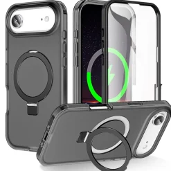 Für Apple iPhone 17 Air Skin Feel MagSafe Ringhalter 360 Hülle Schwarz ^ Wigento Sale