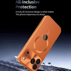 Für Apple iPhone 17 Full Cover MagSafe Hülle Metallrahmen Lila ^ Wigento Best