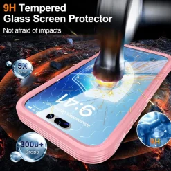 Für Apple iPhone 17 Pro MagSafe Full Body Hybrid Tasche Bumper Rosa ^ Wigento Clearance