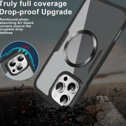 Wigento Für Apple iPhone 17 Pro Max MagSafe Full Body Acryl TPU Hülle Grün Best