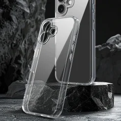 Wigento Für Apple iPhone 17 TPU Hybrid PC Hülle mit Airbag Ecken Transparent New