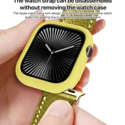 Für Apple Watch Series 11 / 10 42mm Candy TPU Gehäuse Hülle Gelb ^ Wigento Best