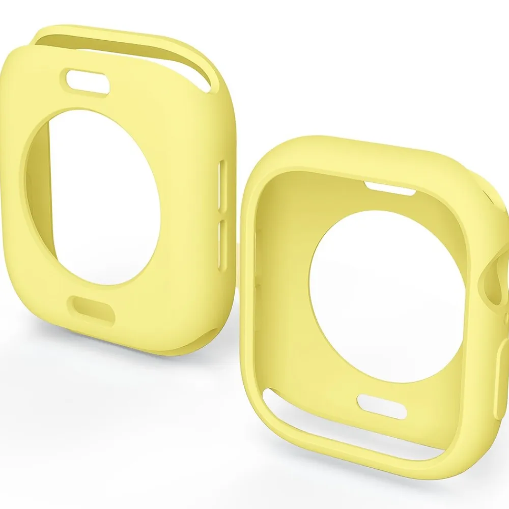 Für Apple Watch Series 11 / 10 42mm Candy TPU Gehäuse Hülle Gelb ^ Wigento Best