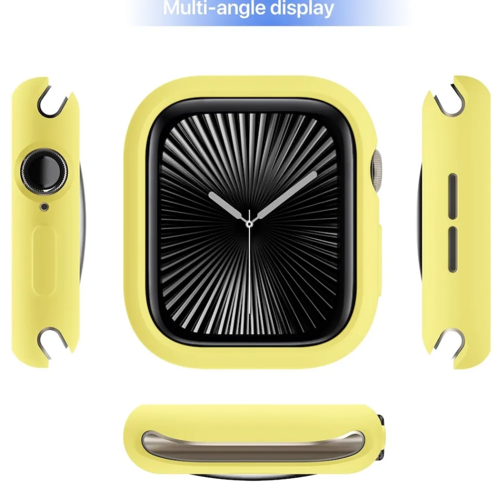 Für Apple Watch Series 11 / 10 42mm Candy TPU Gehäuse Hülle Gelb ^ Wigento Best