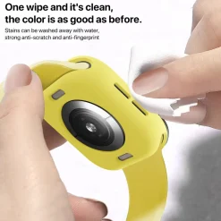 Für Apple Watch Series 11 / 10 42mm Candy TPU Gehäuse Hülle Gelb ^ Wigento Best