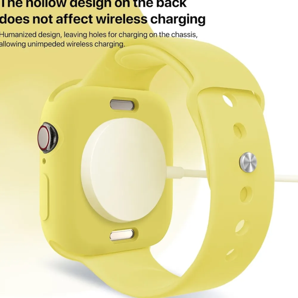Für Apple Watch Series 11 / 10 42mm Candy TPU Gehäuse Hülle Gelb ^ Wigento Best