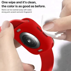 Für Apple Watch Series 10 46mm Candy Design TPU Gehäuse Hülle Rot ^ Wigento Online