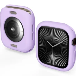 Für Apple Watch Series 10 46mm Candy Design TPU Gehäuse Hülle Lila ^ Wigento Best