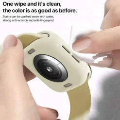 Für Apple Watch Series 10 46mm Candy Design TPU Gehäuse Hülle Beige ^ Wigento Discount