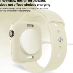 Für Apple Watch Series 11 / 10 42mm Candy TPU Gehäuse Hülle Beige ^ Wigento Discount