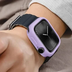 Für Apple Watch Series 10 42mm Candy Design TPU Gehäuse Hülle Lila ^ Wigento Sale