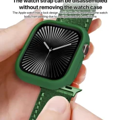 Wigento Für Apple Watch Series 10 42mm Candy Design TPU Gehäuse Hülle Grün