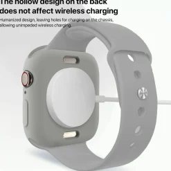 Für Apple Watch Series 10 46mm Candy Design TPU Gehäuse Hülle D- Grau ^ Wigento