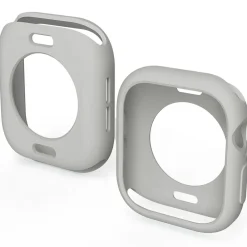 Für Apple Watch Series 10 46mm Candy Design TPU Gehäuse Hülle D- Grau ^ Wigento