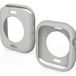 Für Apple Watch Series 10 46mm Candy Design TPU Gehäuse Hülle D- Grau ^ Wigento