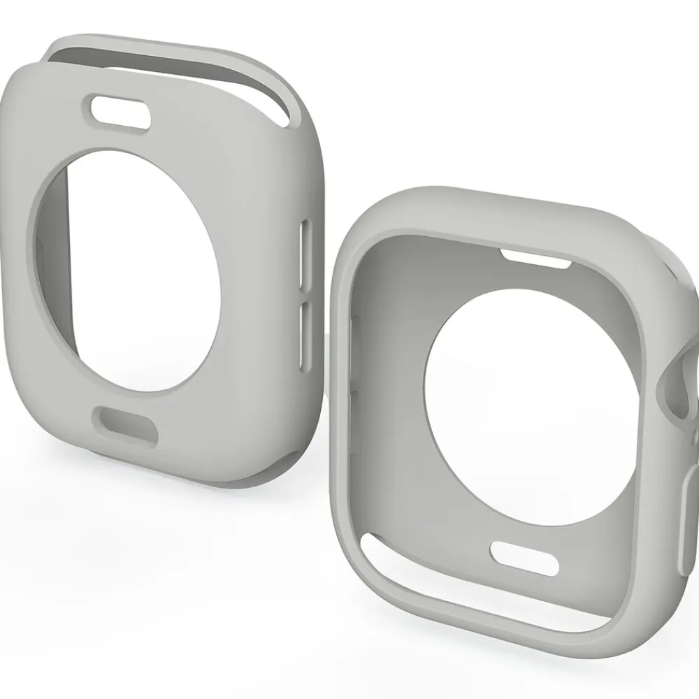 Für Apple Watch Series 10 46mm Candy Design TPU Gehäuse Hülle D- Grau ^ Wigento