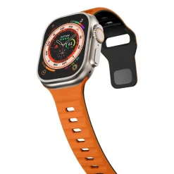 Für Apple Watch Series 11 10 42mm / 9 8 7 41 / 6 SE 5 40mm Band Orange ^ Wigento Online
