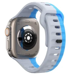 Für Apple Watch Series 11 10 42mm / 9 8 7 41 / 6 SE 5 40mm Band Grau ^ Wigento New